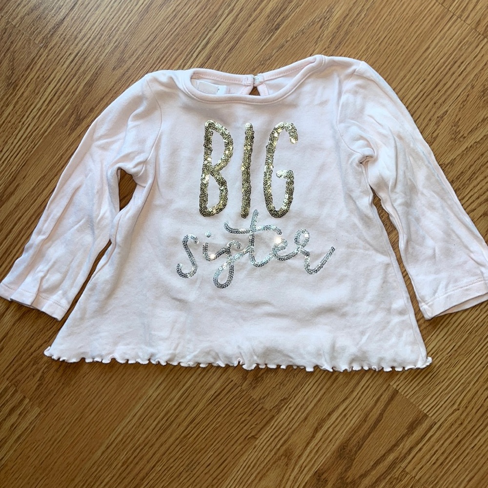 Mud Pie Big Sister Shirt